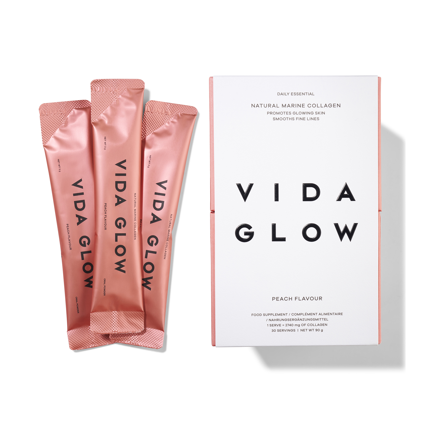 Vida Glow Marine Collagen Peach