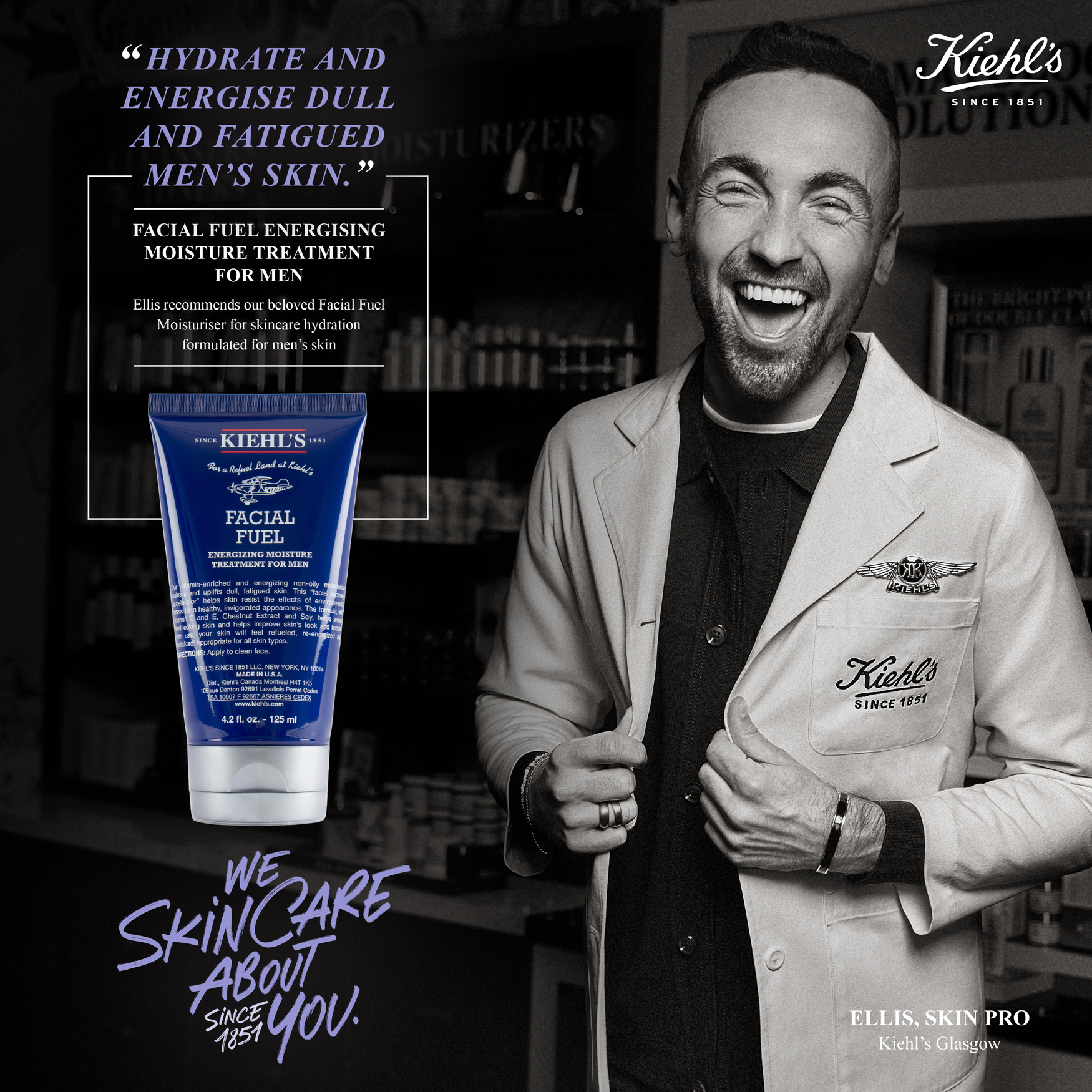 Kiehl's Ultimate Mens Facial Fuel 4.25fl.oz | Space NK
