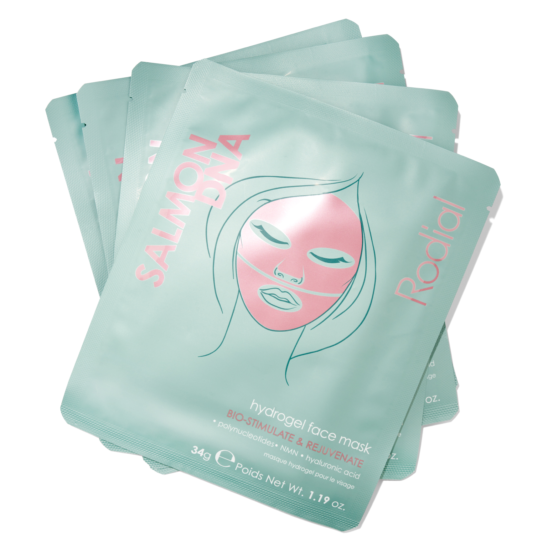Rodial Salmon DNA Hydrogel Face Mask - 4 Pack