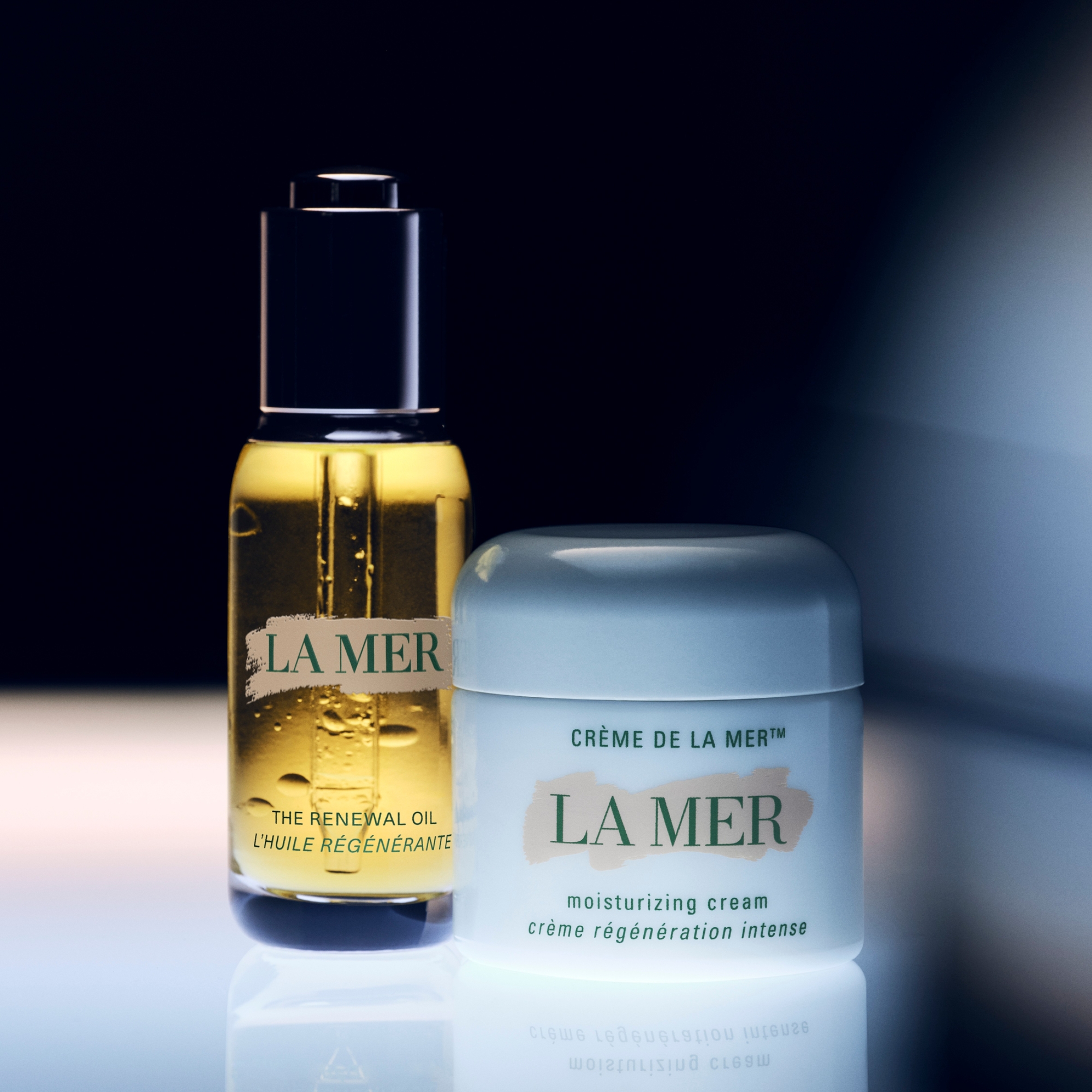 CRÈME DE LA MER the renewal oil 30ml La Mer The Blue Heart Glow Collection | Space NK
