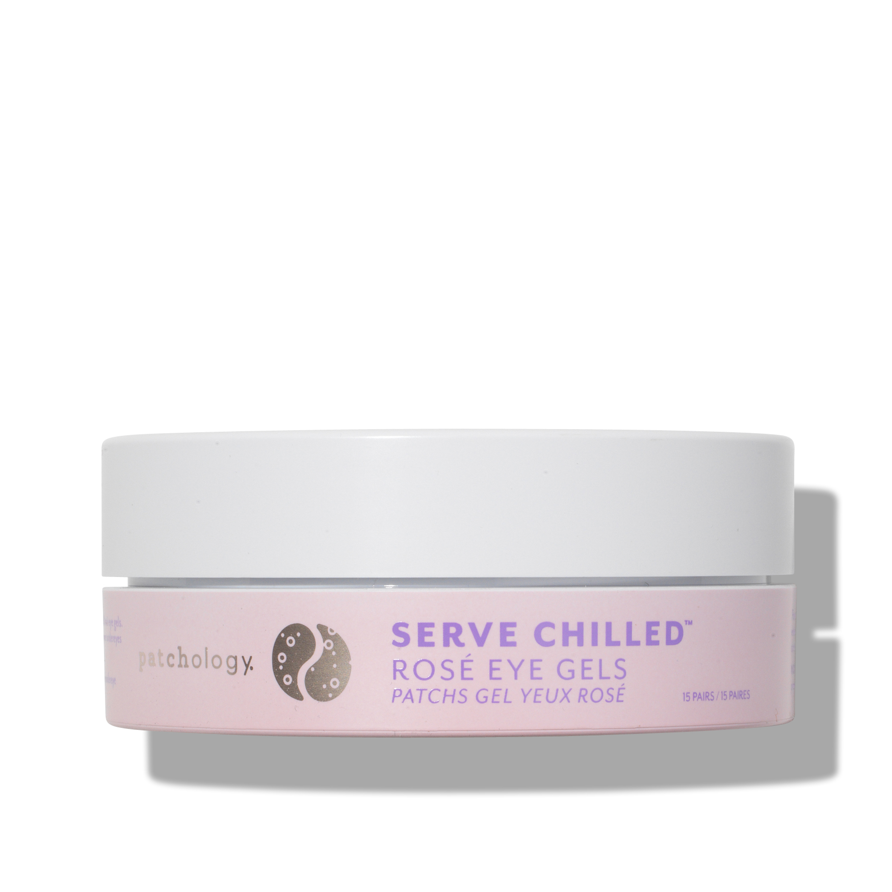 Patchology Serve Chilled Rose Eye Gels - 15 Pair Jar