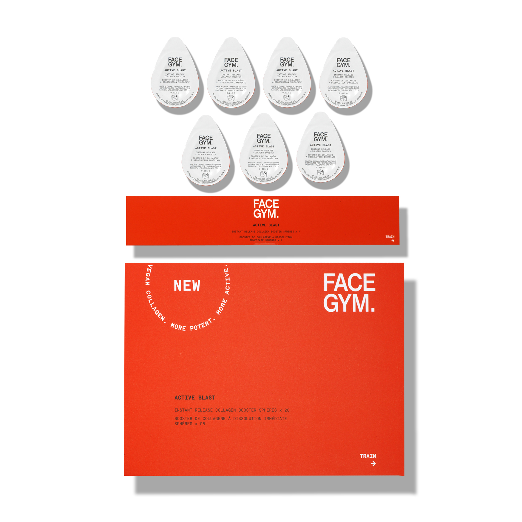 FACEGYM Active Blast Vegan Collagen + HydroBound Serum Space NK