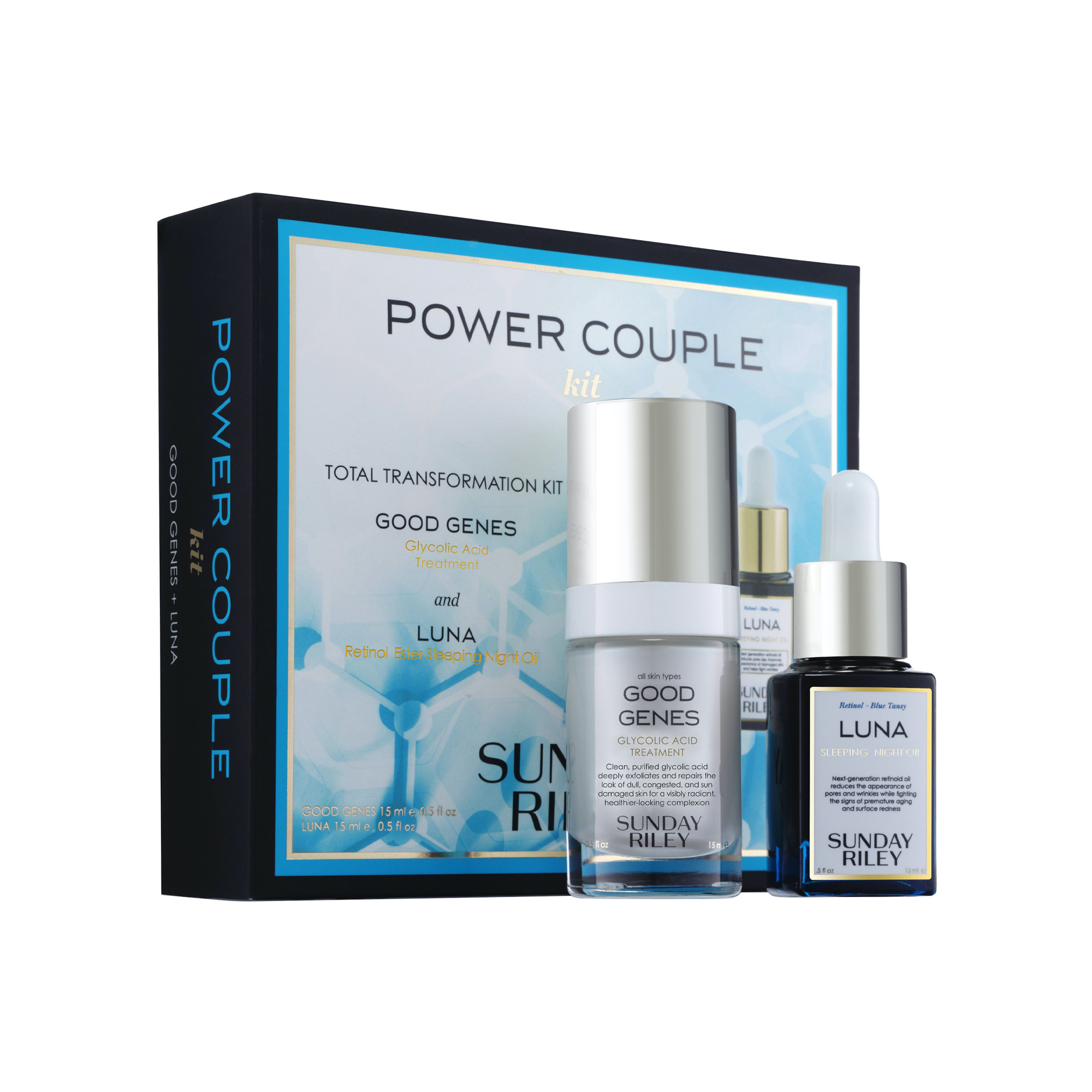sunday riley's luna oil and good genes serum