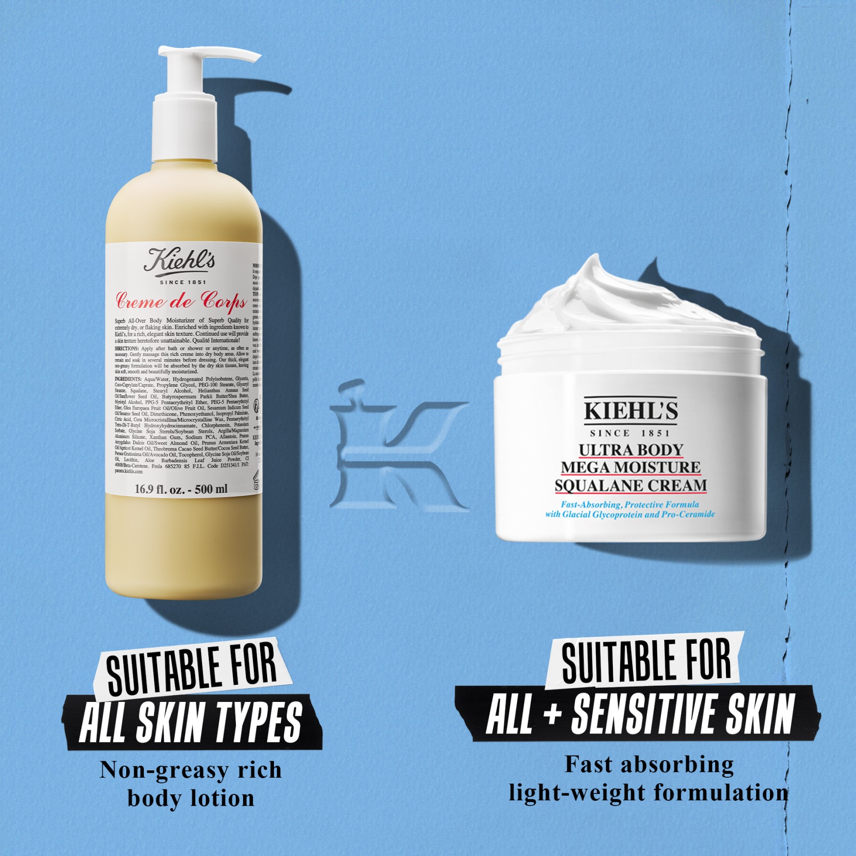 Kiehl's Ultra Body Mega Moisture Squalane Cream | Space NK