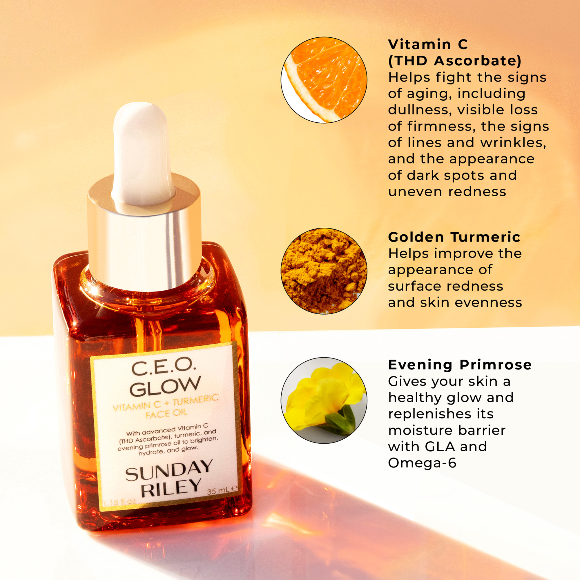 Sunday Riley CEO Glow Vitamin C + Turmeric Face Oil Space NK