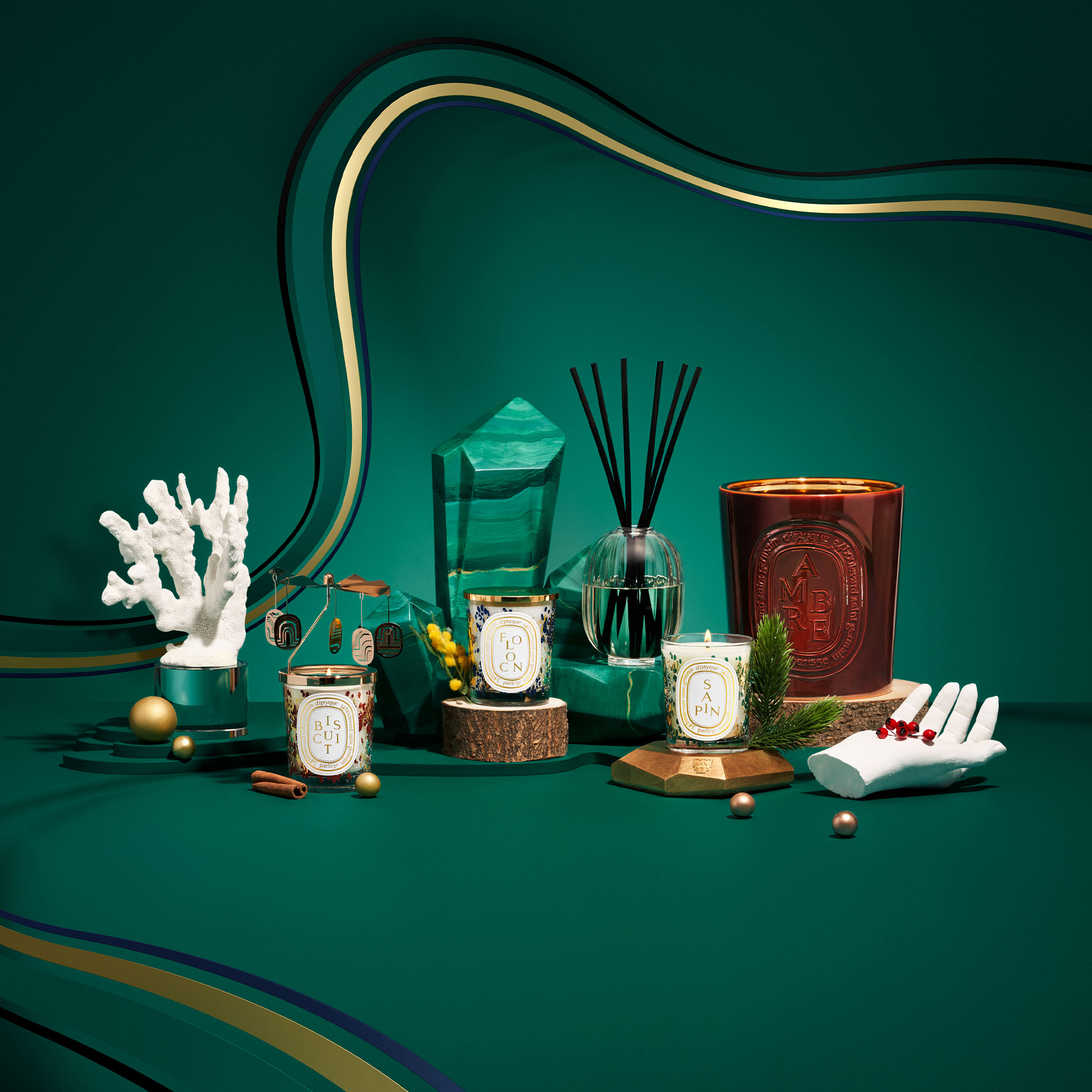 【新品未使用】Diptyque Sapin キャンドル 190g ディプティック 限定版クラシック キャンドル Sapin(サパン