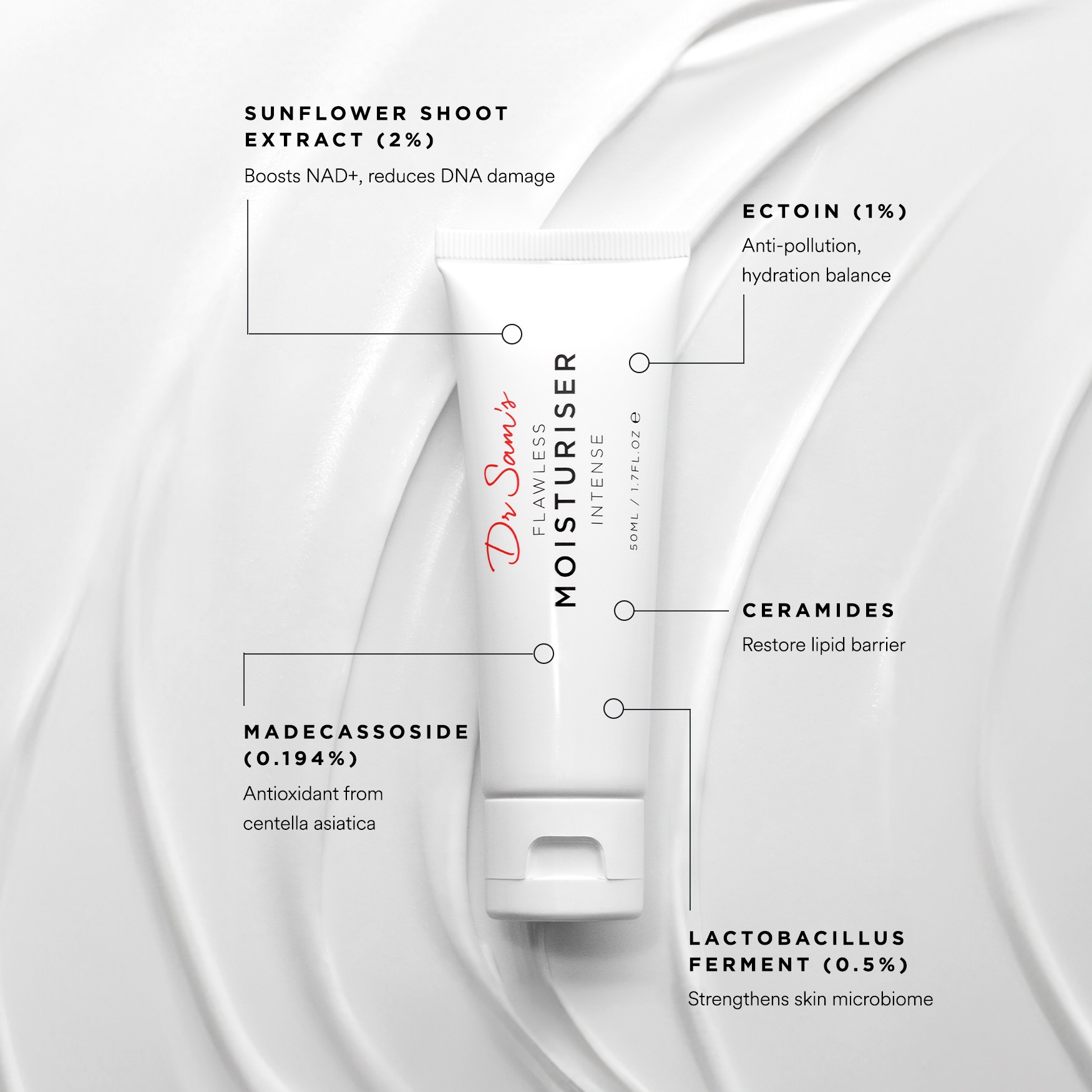 Dr Sam's Flawless Moisturiser Intense | Space NK | Space NK