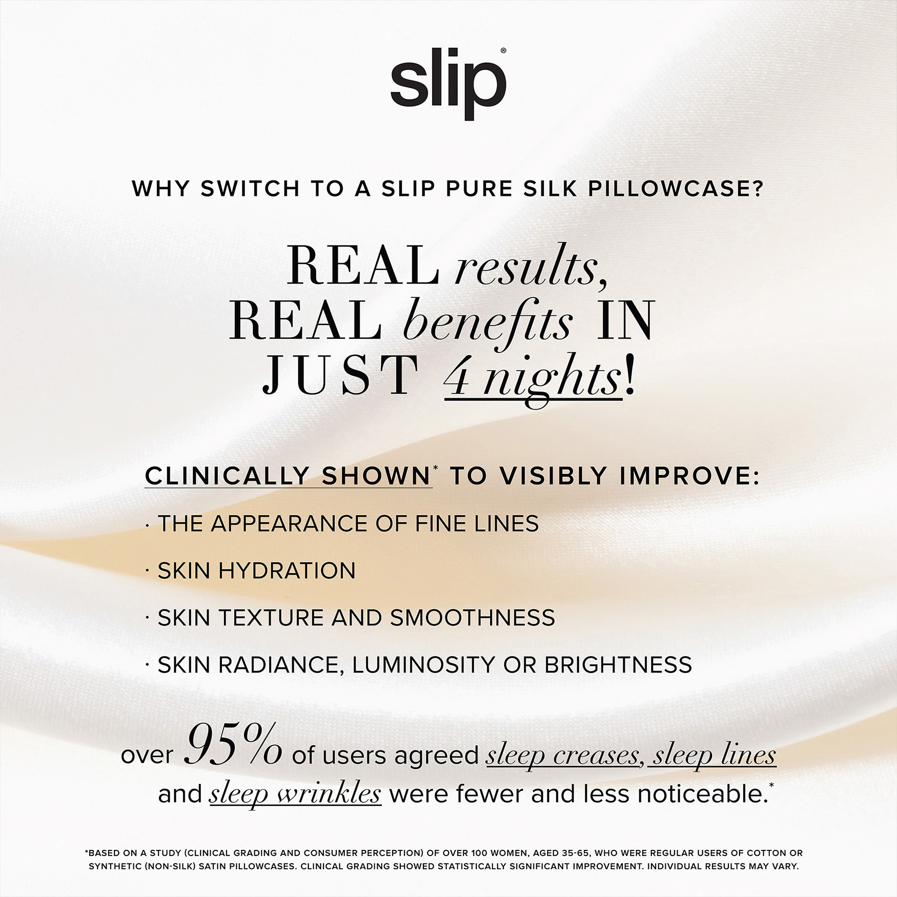 Slip Silk Pillowcase Queen Standard Space NK