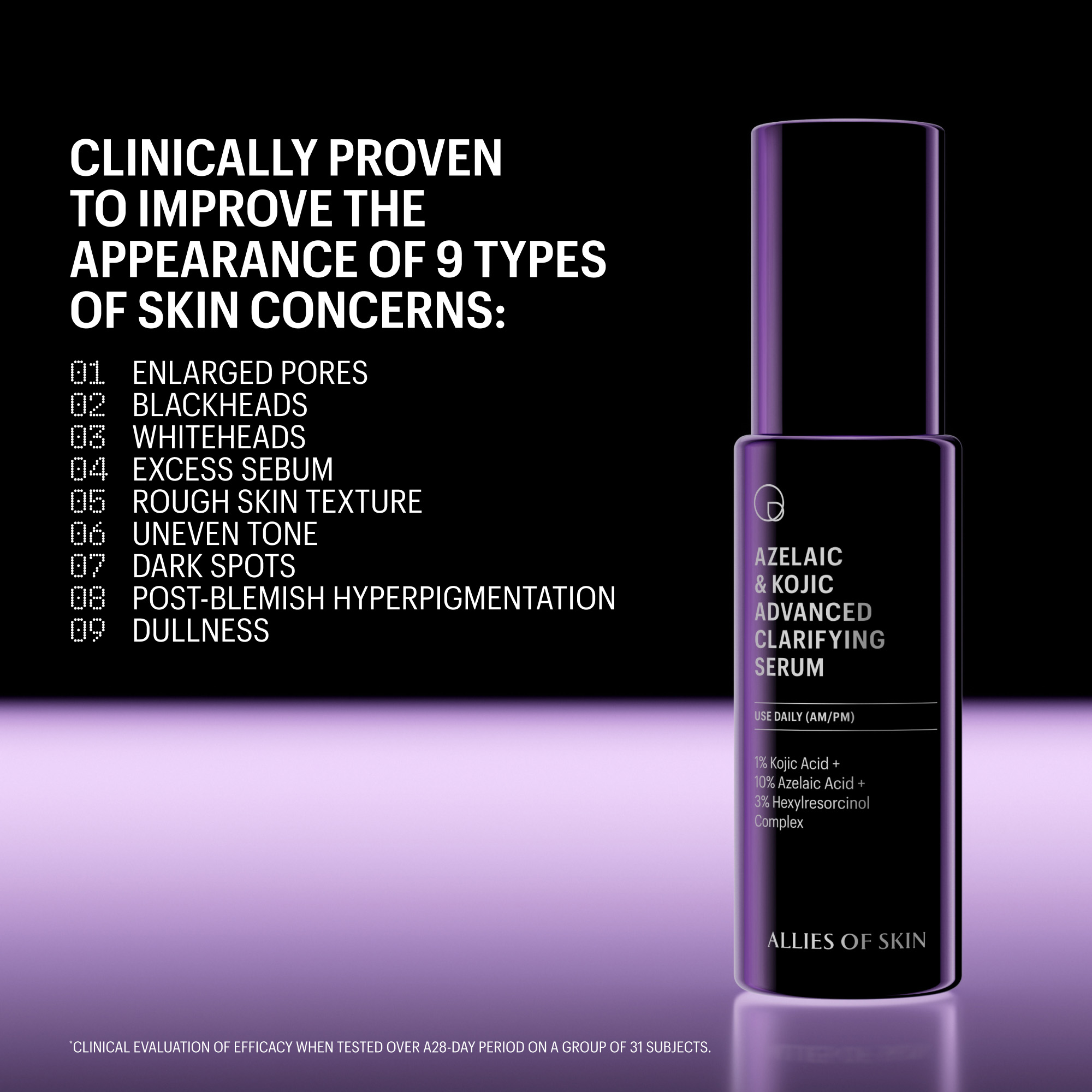 Allies of Skin Azelaic & Kojic Advanced Clarifying Serum | Space NK