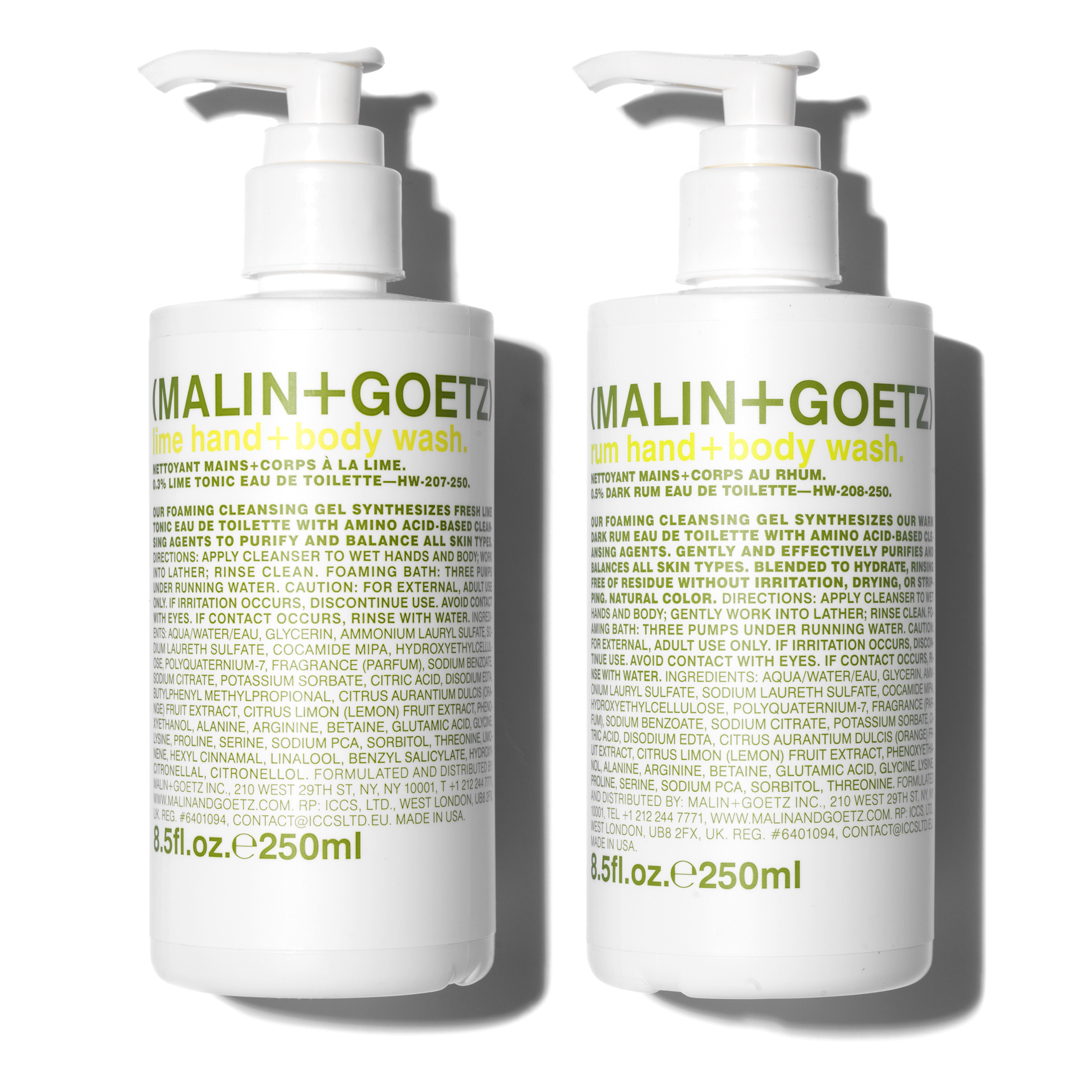 Malin + Goetz Rum + Lime Hand Wash Set - Space.NK - GBP