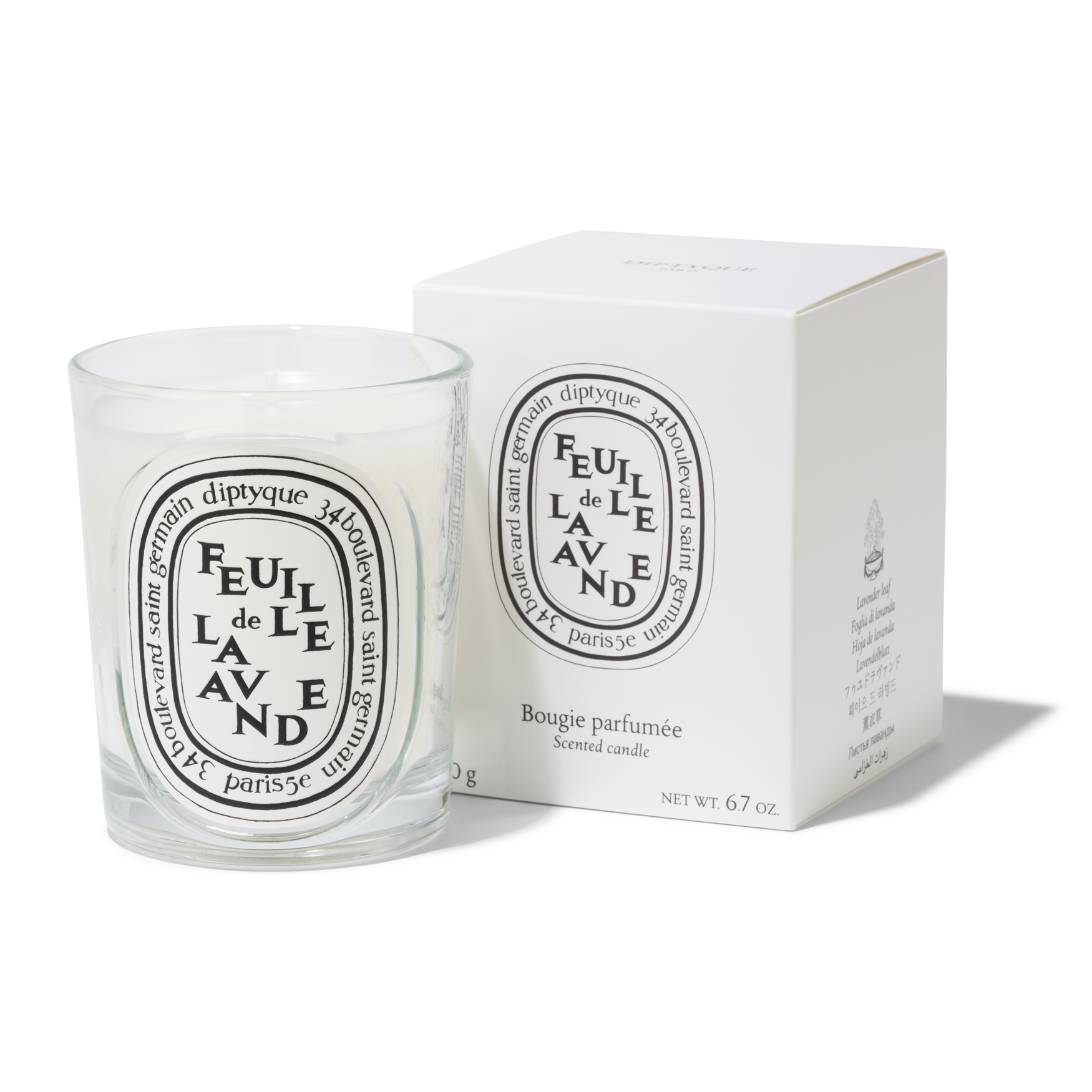 Diptyque Feuille de Lavande Classic Candle 190g | Space NK
