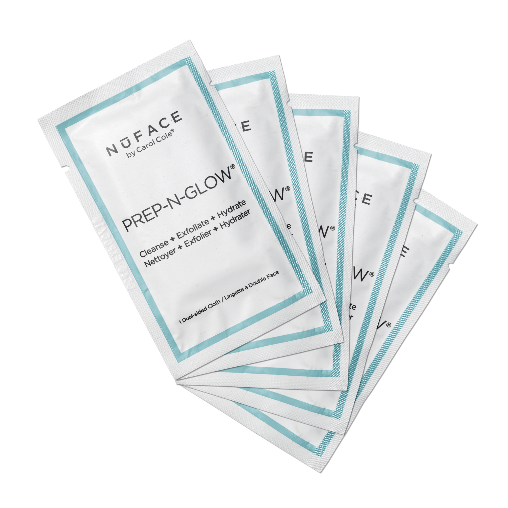 Nuface Prep-N-Glow™ Cleansing & Exfoliating Cloths 5-Pack