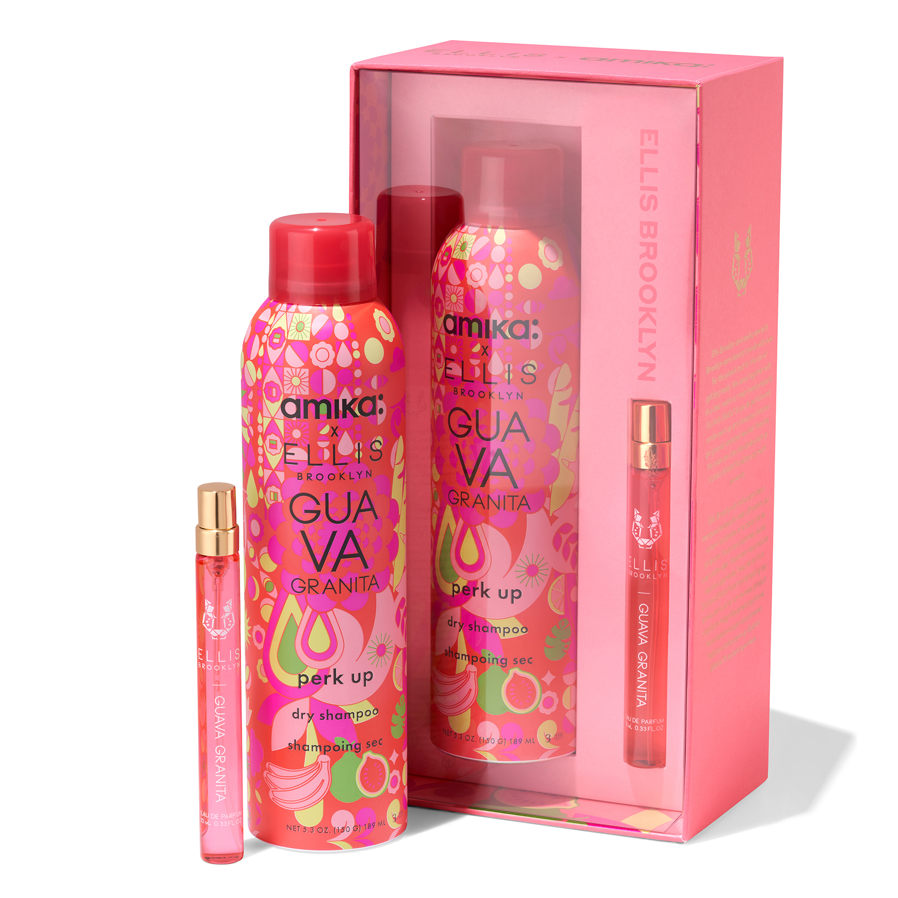 Ellis Brooklyn GUAVA GRANITA x Amika Gift Set | Space NK