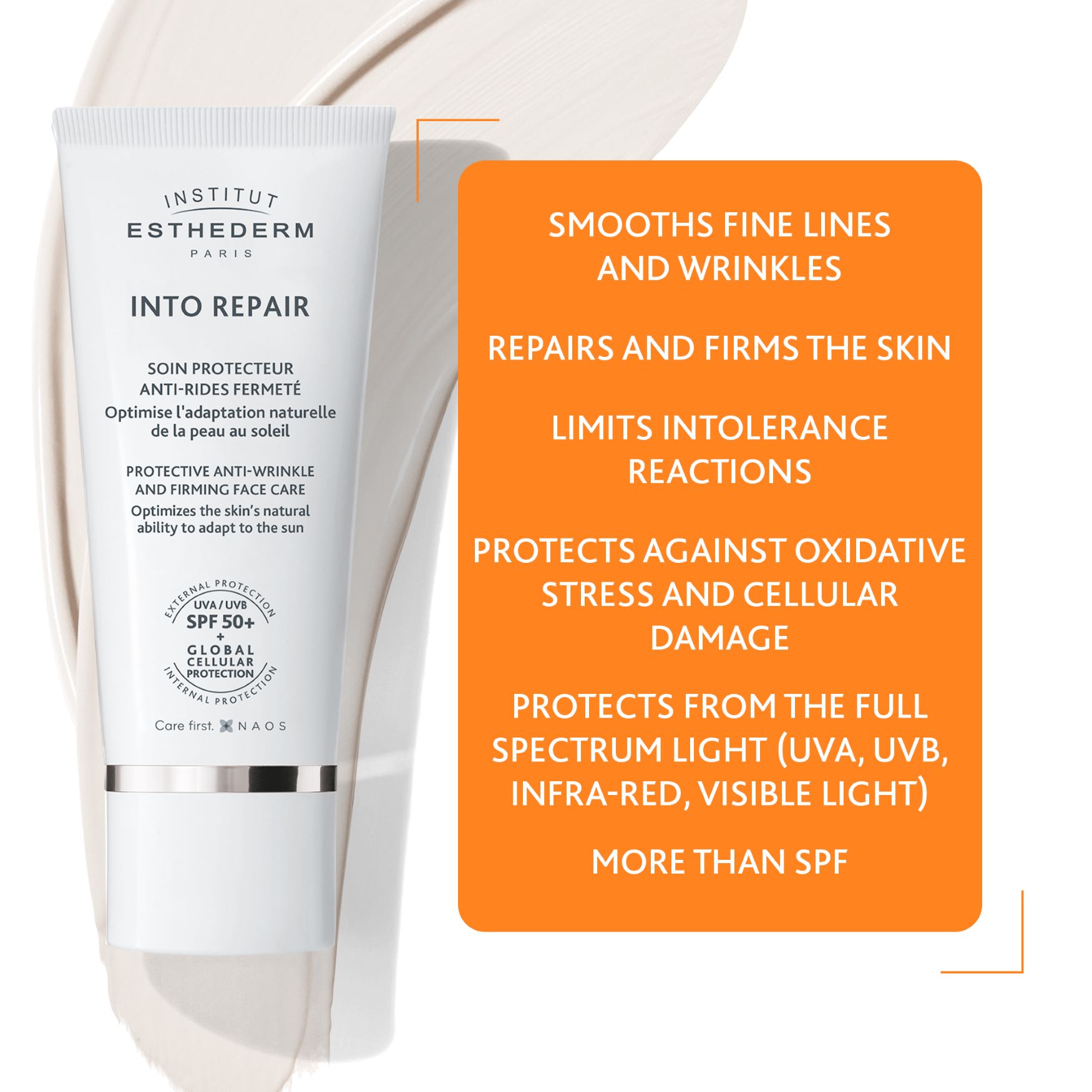 Institut Esthederm Into Repair SPF50+ Smoothing and Firming Face