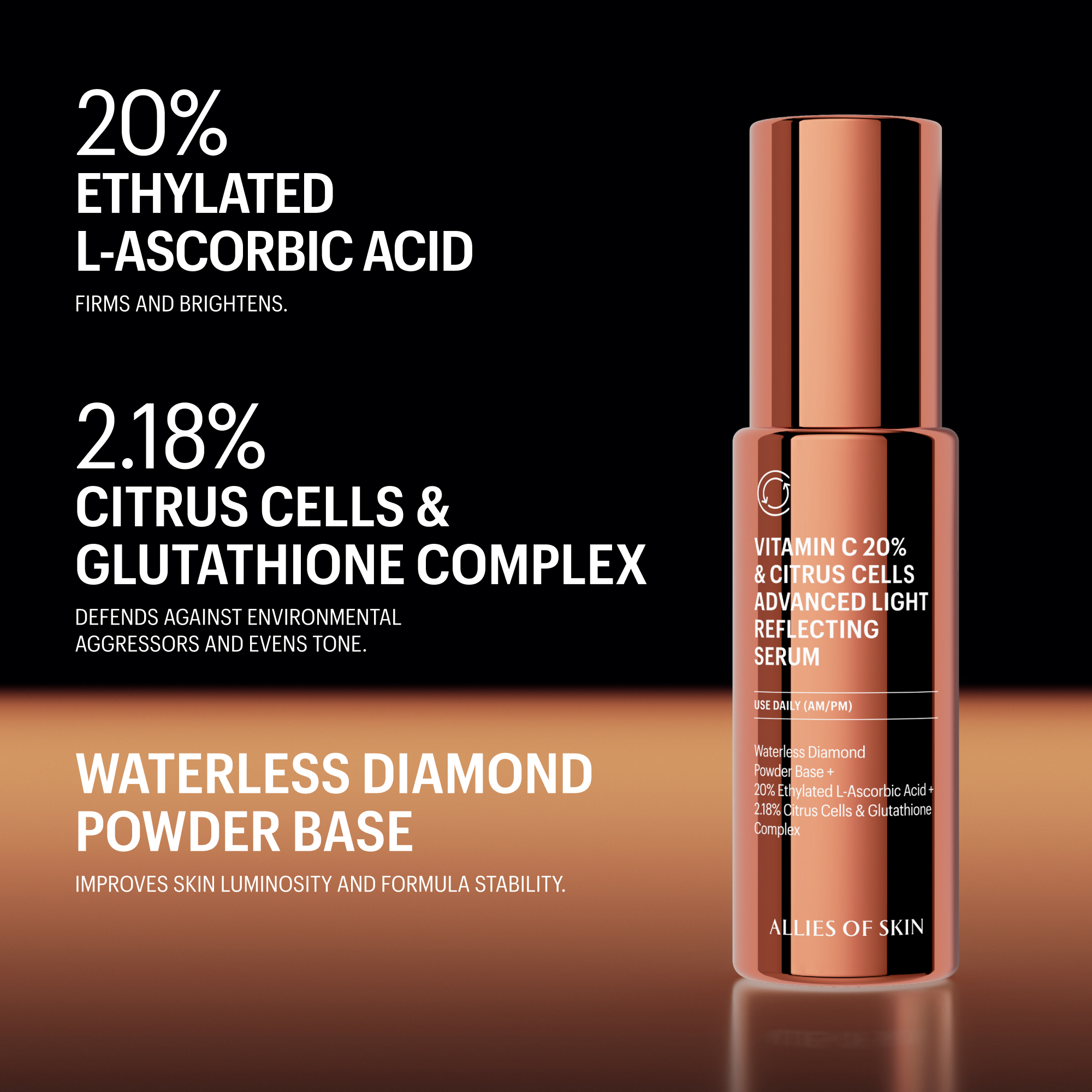 Allies of Skin Vitamin C 20% & Citrus Cells Advanced Light Reflecting Serum