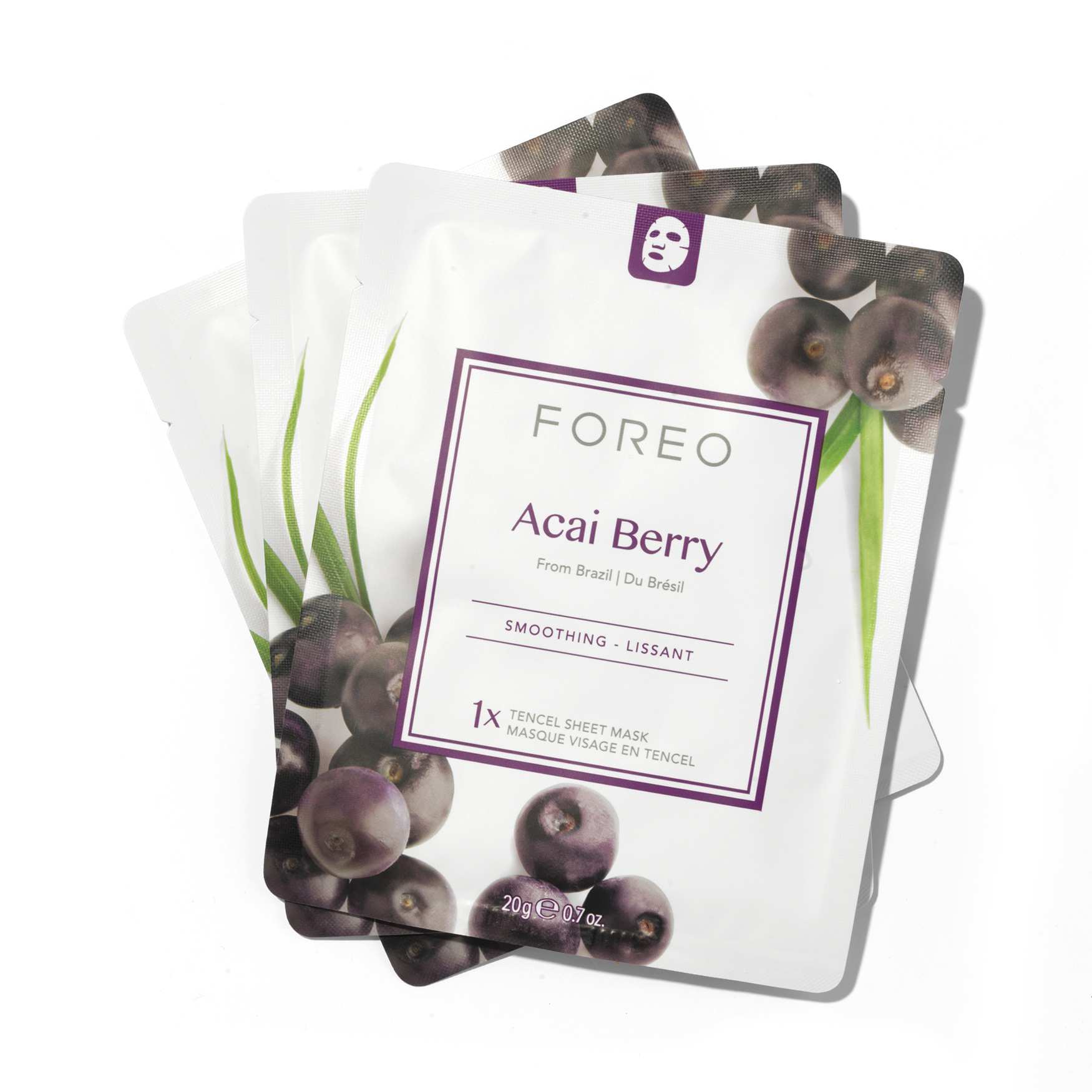 Foreo Farm To Face Sheet Mask - Acai Berry | Space NK