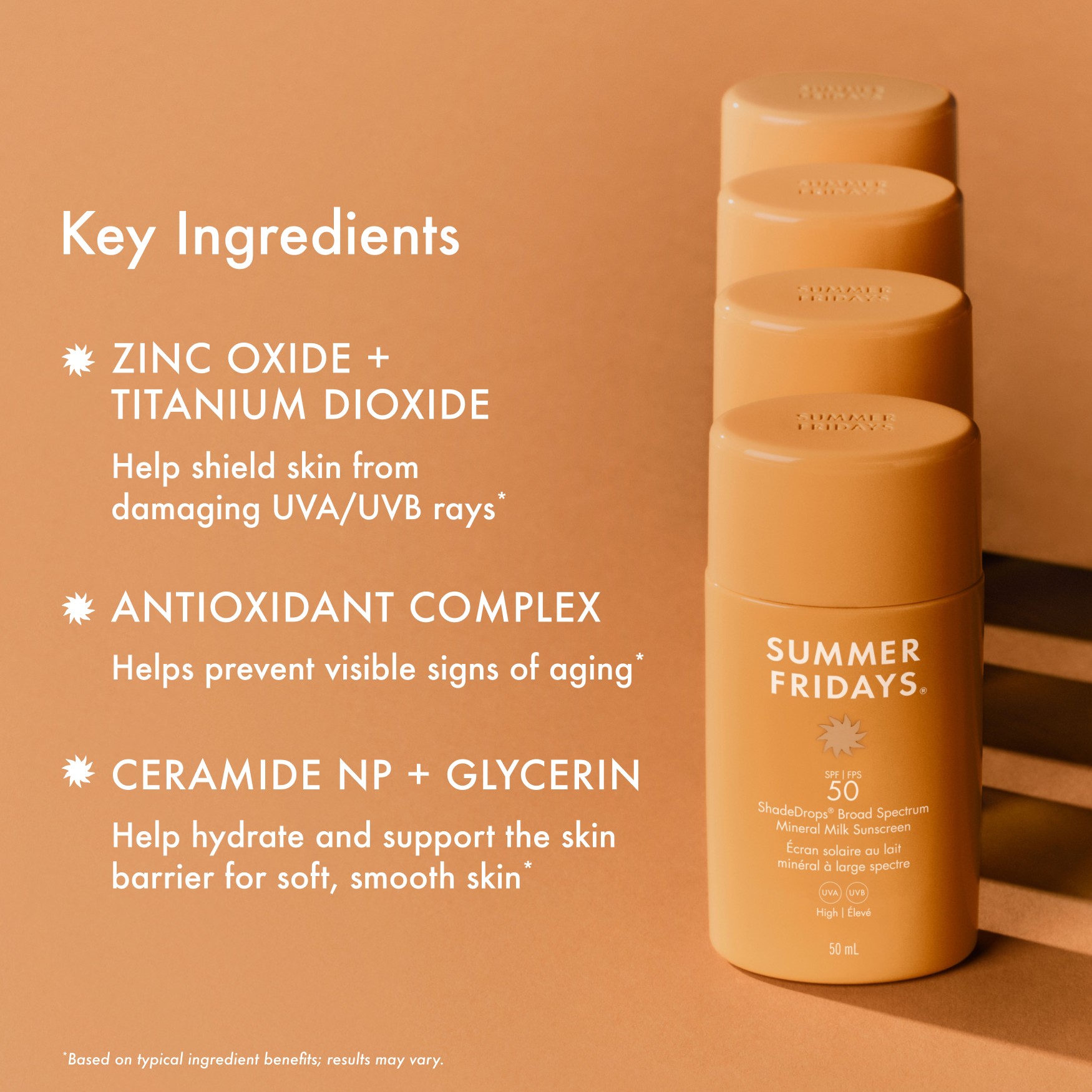 Summer Fridays ShadeDrops® Broad Spectrum - Mineral Milk Sunscreen
