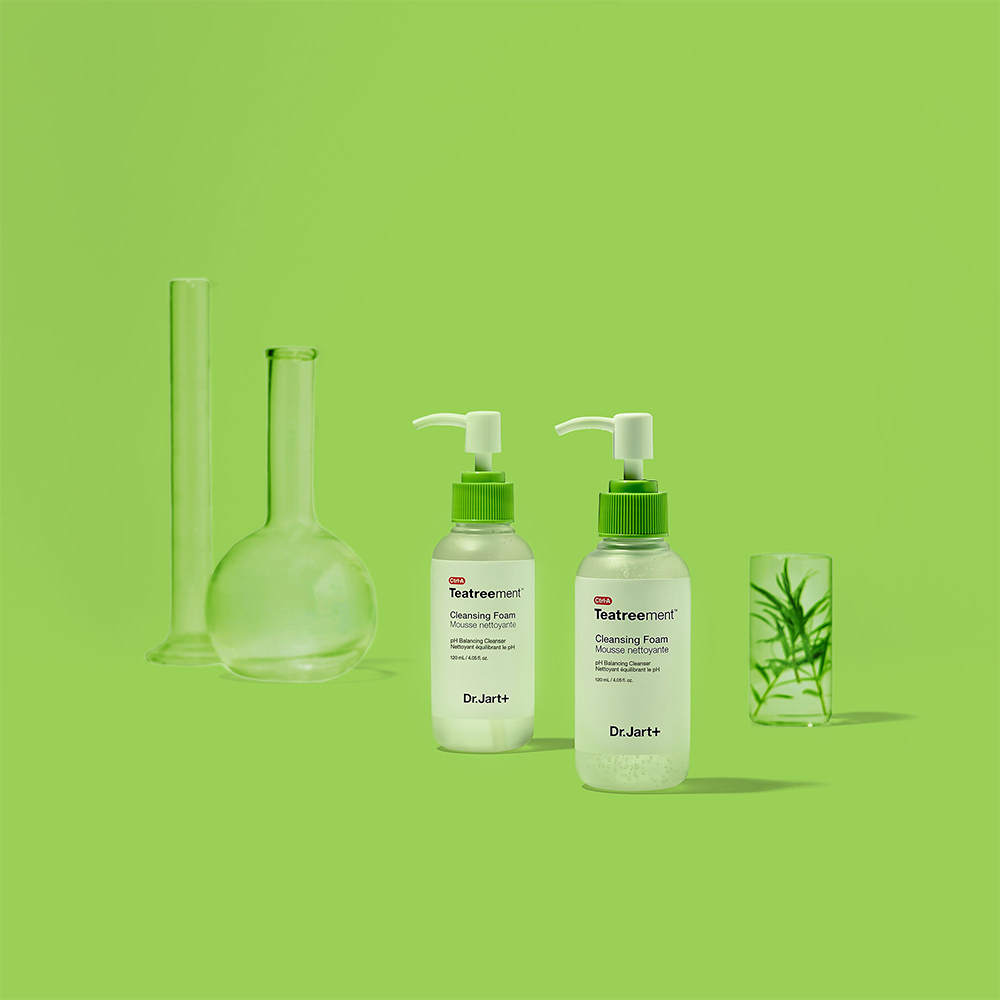 Set De Soins Dr.Jart+ Ctrl-A Teatreement - Tonique, Mousse Nettoyante, Crème Hydratante | K-beauty