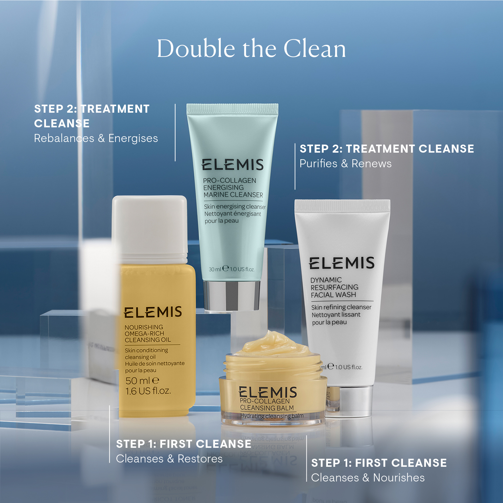Elemis Double The Clean Skincare Set | Space NK