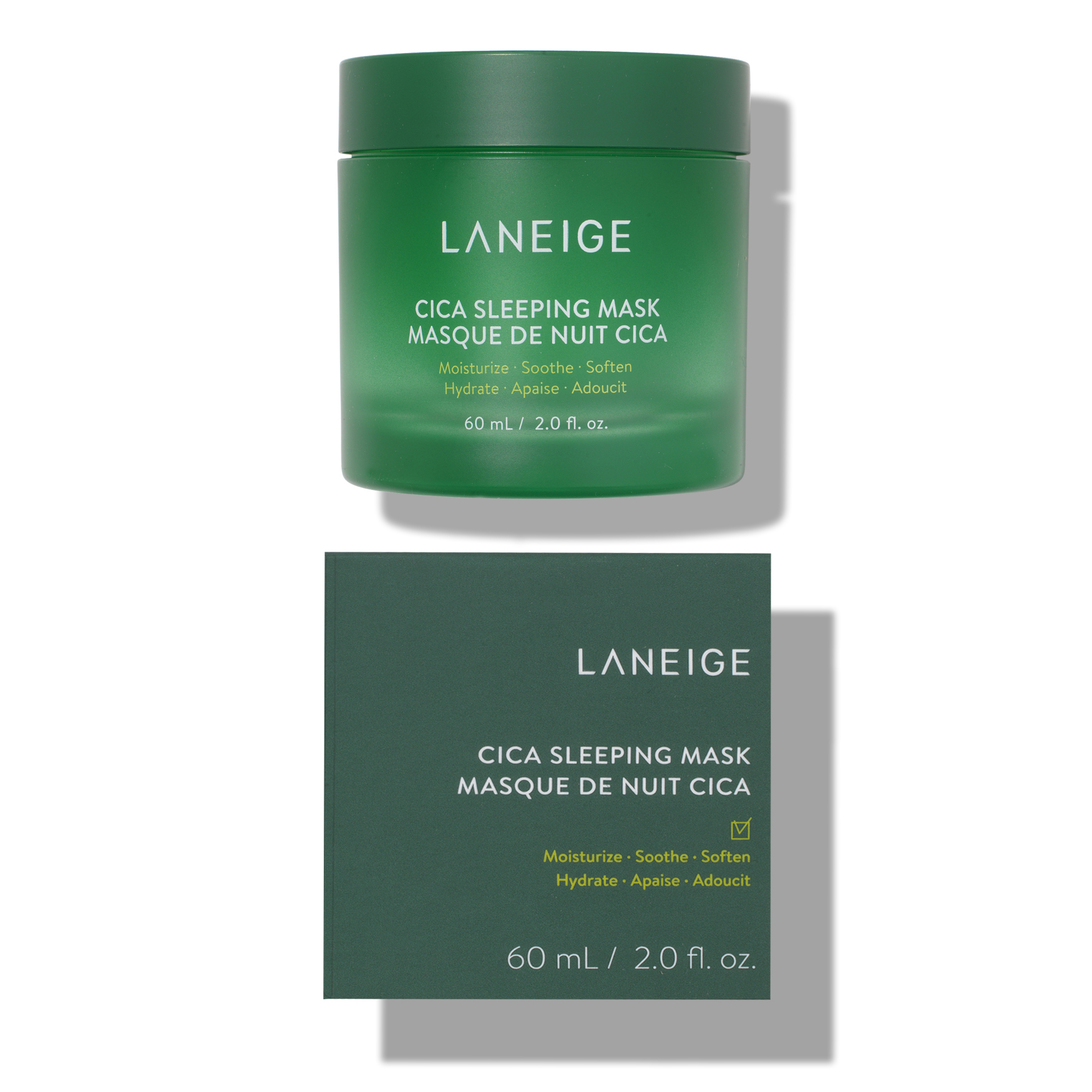 Q2595　LANEIGE CICA SLEEPING MASK 60mL　3点 Amazon.com: LANEIGE Cica Sleeping Mask: Soothing Overnight