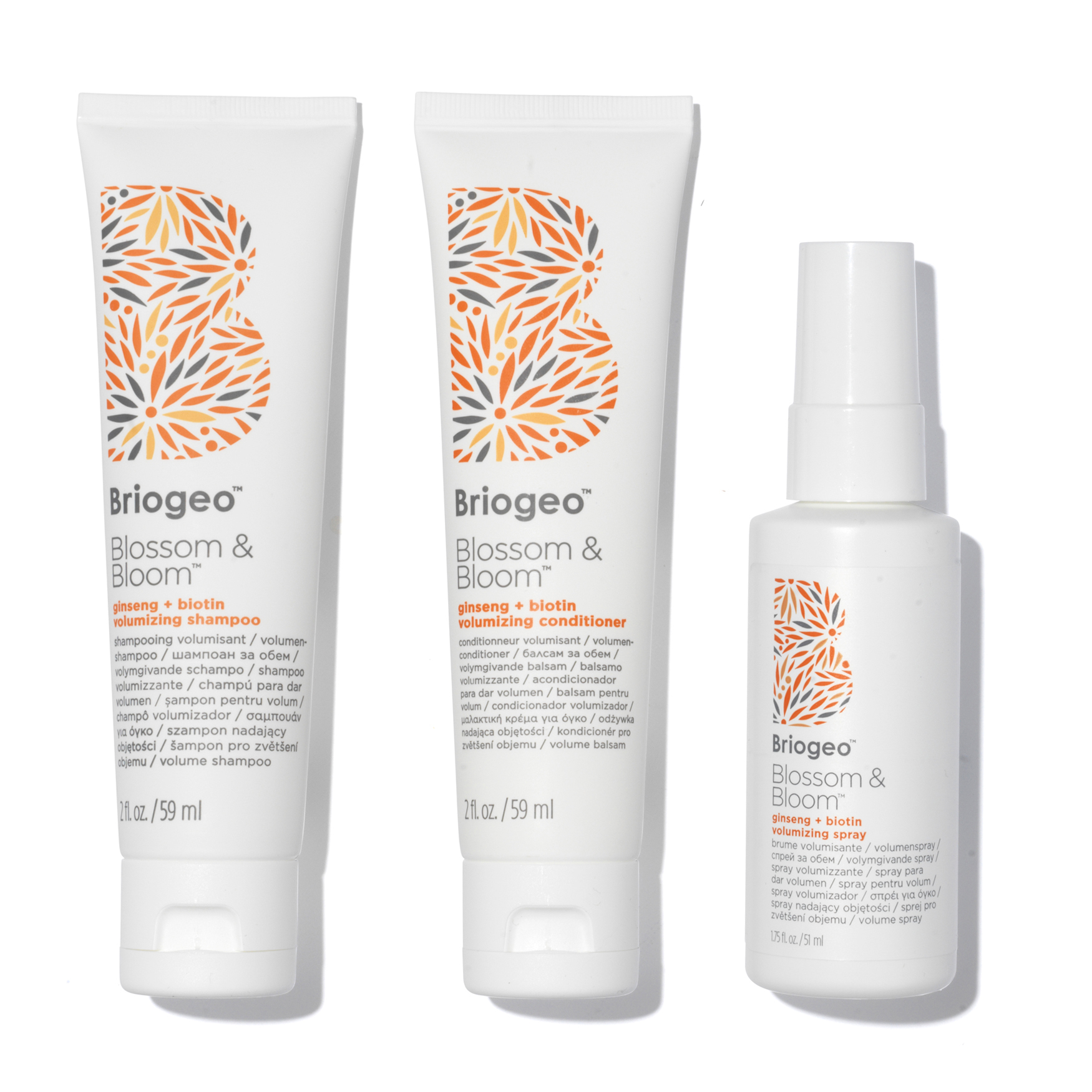 Briogeo Blossom Bloom Volumize Lift Hair Care Minis Space Nk