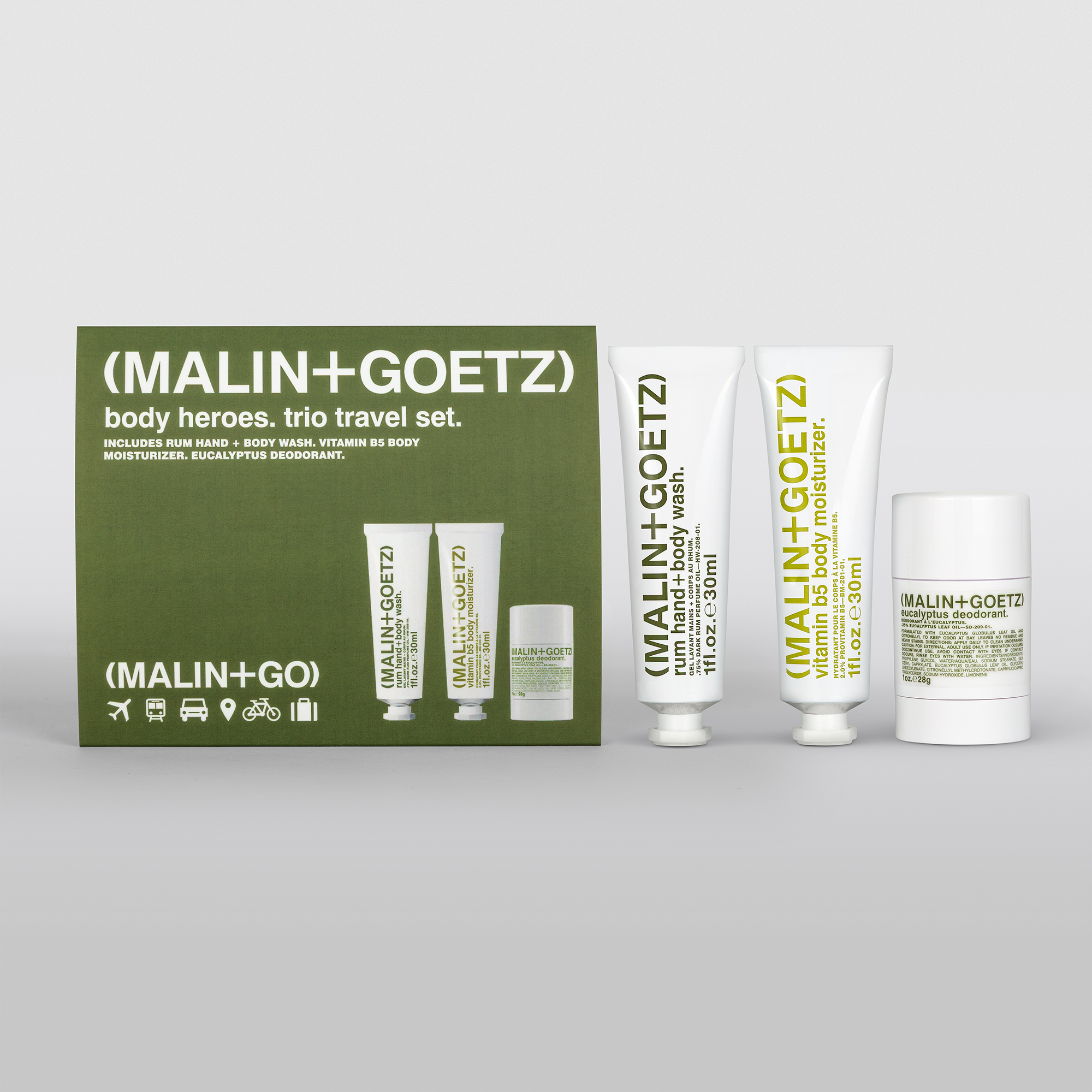 マイシース スキンローション  150mL8本セット Malin + Goetz Body Heroes Kit | Space NK