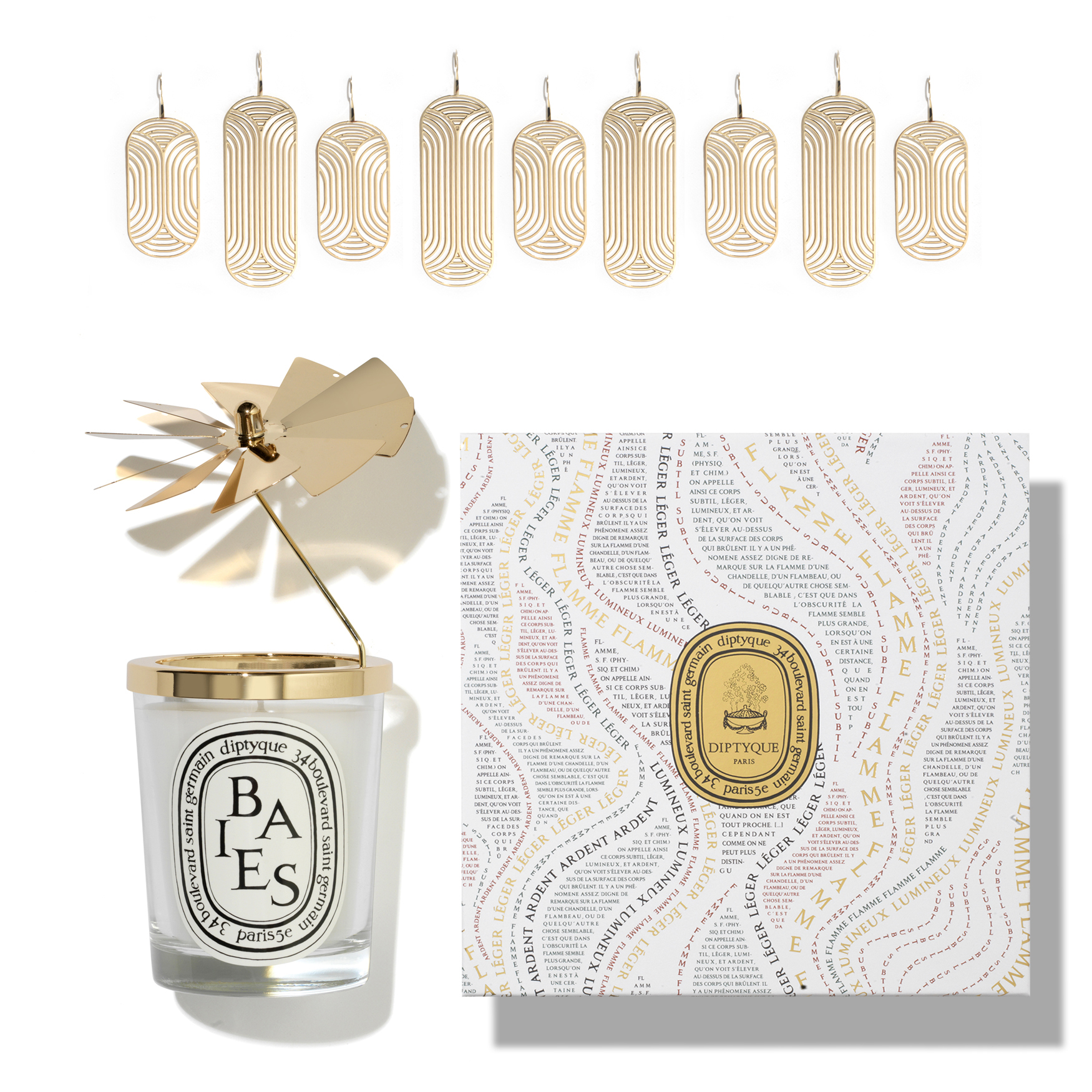 Diptyque Holiday Carousel Baies (Berries) candle set Space NK