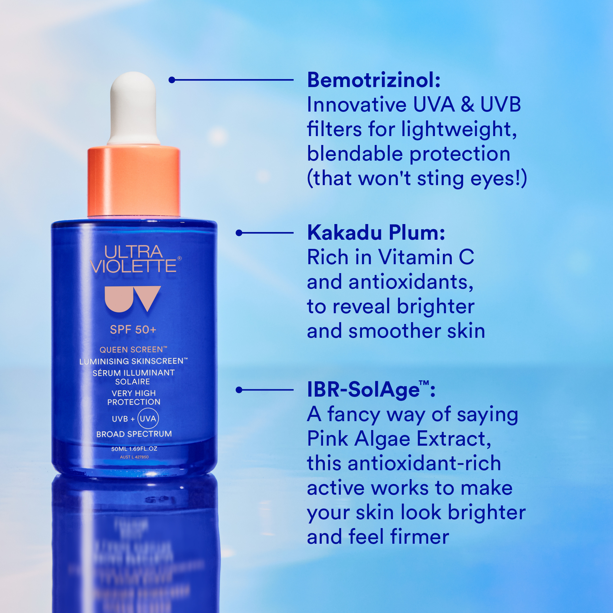 Ultra Violette Queen Screen SPF 50+ Luminising Serum SKINSCREEN