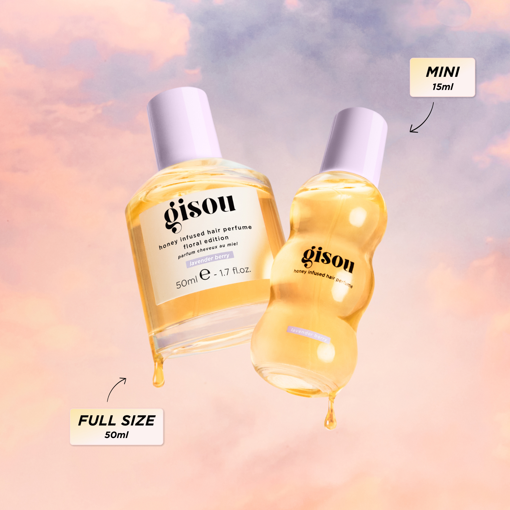 Gisou Honey Infused Hair Perfume - Lavender Berry | Space NK