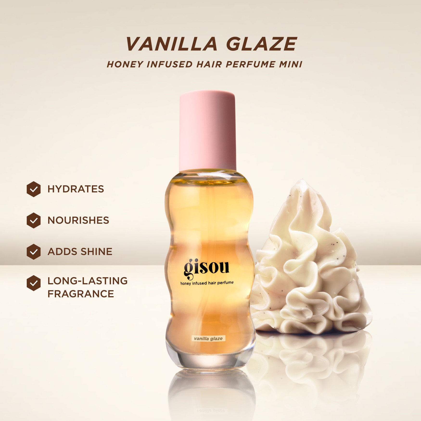 Gisou Honey Infused Hair Perfume - Vanilla Glaze | Space NK