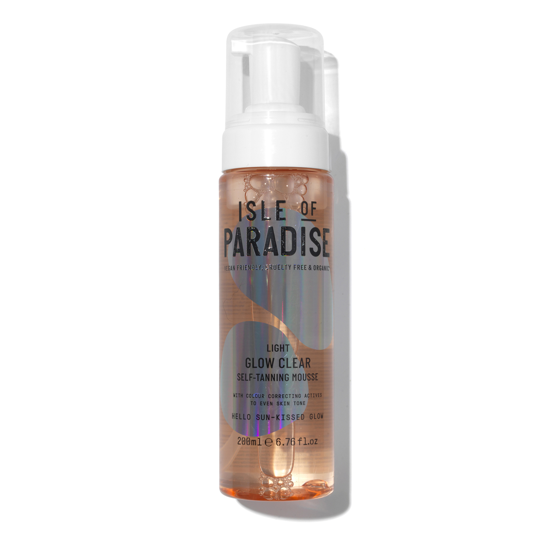 Isle of Paradise Glow Clear Self Tanning Mousse Light