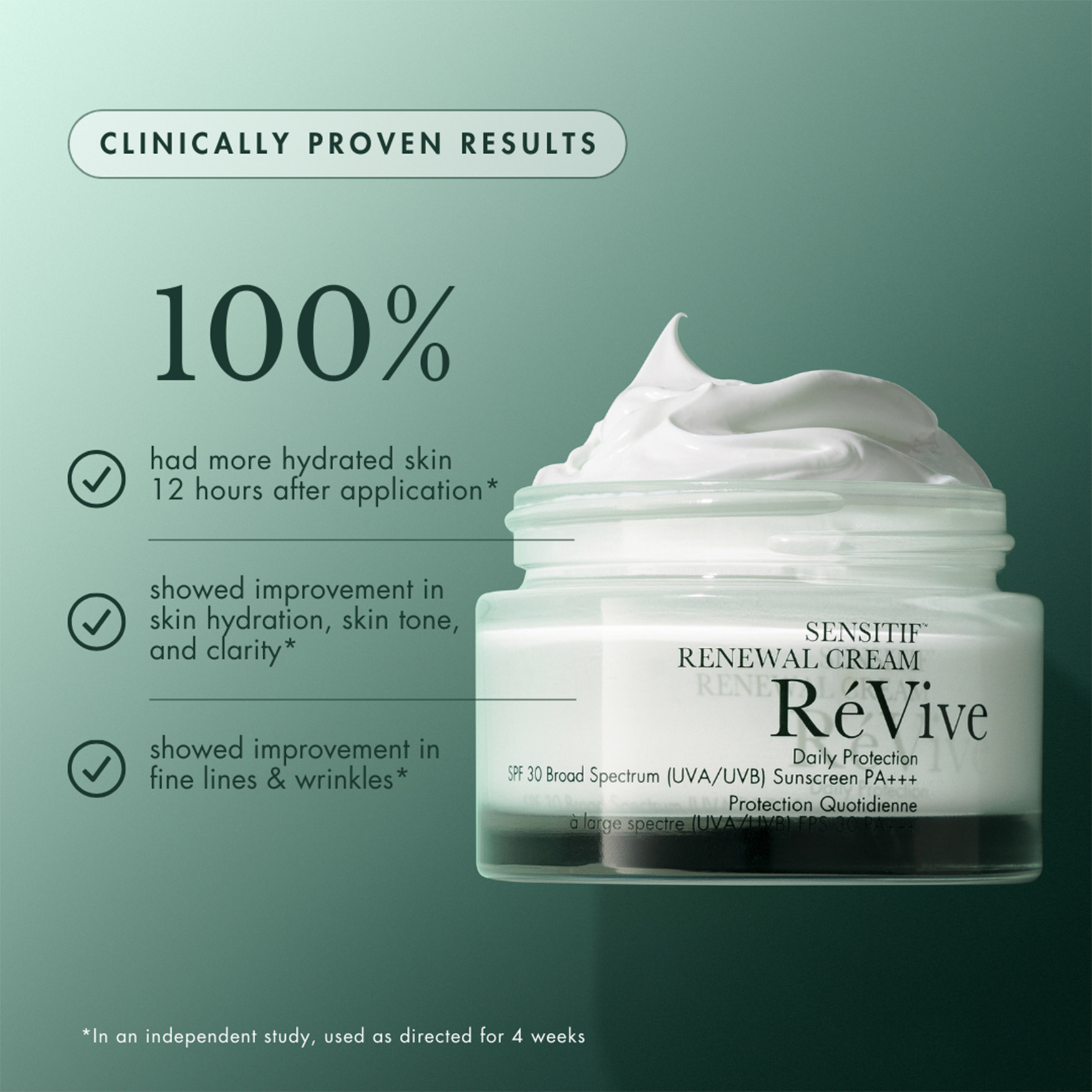 フェイスクリーム saqina RAEVA VITALIZING CREAM Révive Sensitif Renewal Cream SPF30 | Space NK
